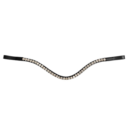 Browband - HALO - Clear Crystal - Black