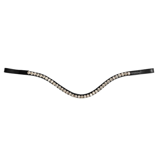 Browband - HALO - Clear Crystal - Black