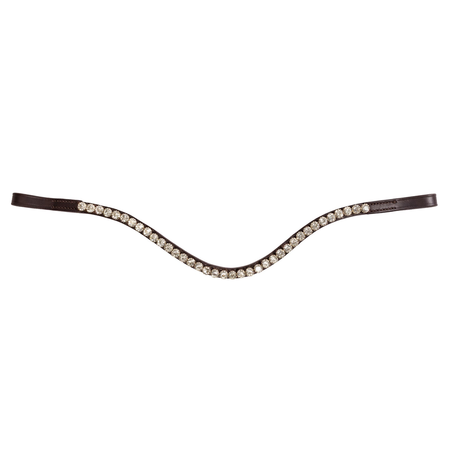 Browband - HALO - Clear Crystal - Brown