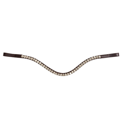 Browband - HALO - Clear Crystal - Brown