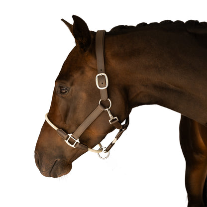 Halter - Leather and Rope - Brown
